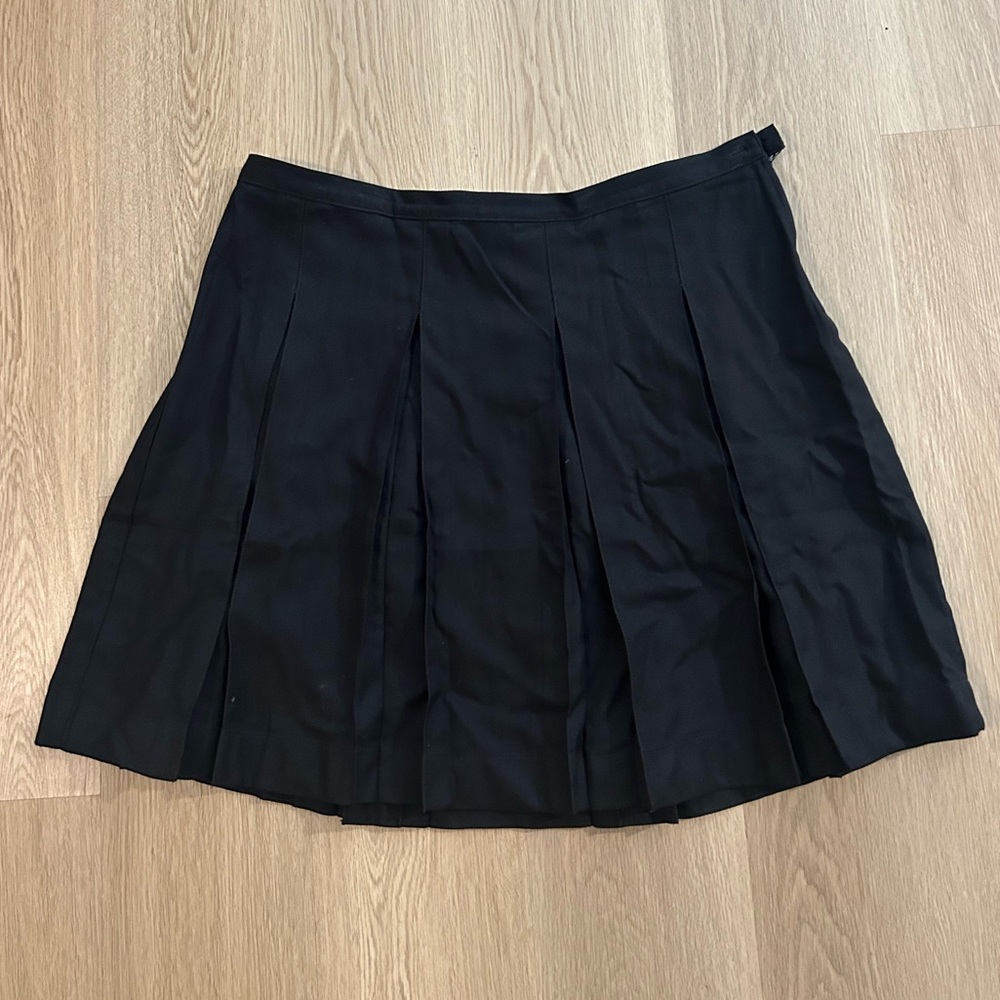 Lands End Pleated uniform skirt